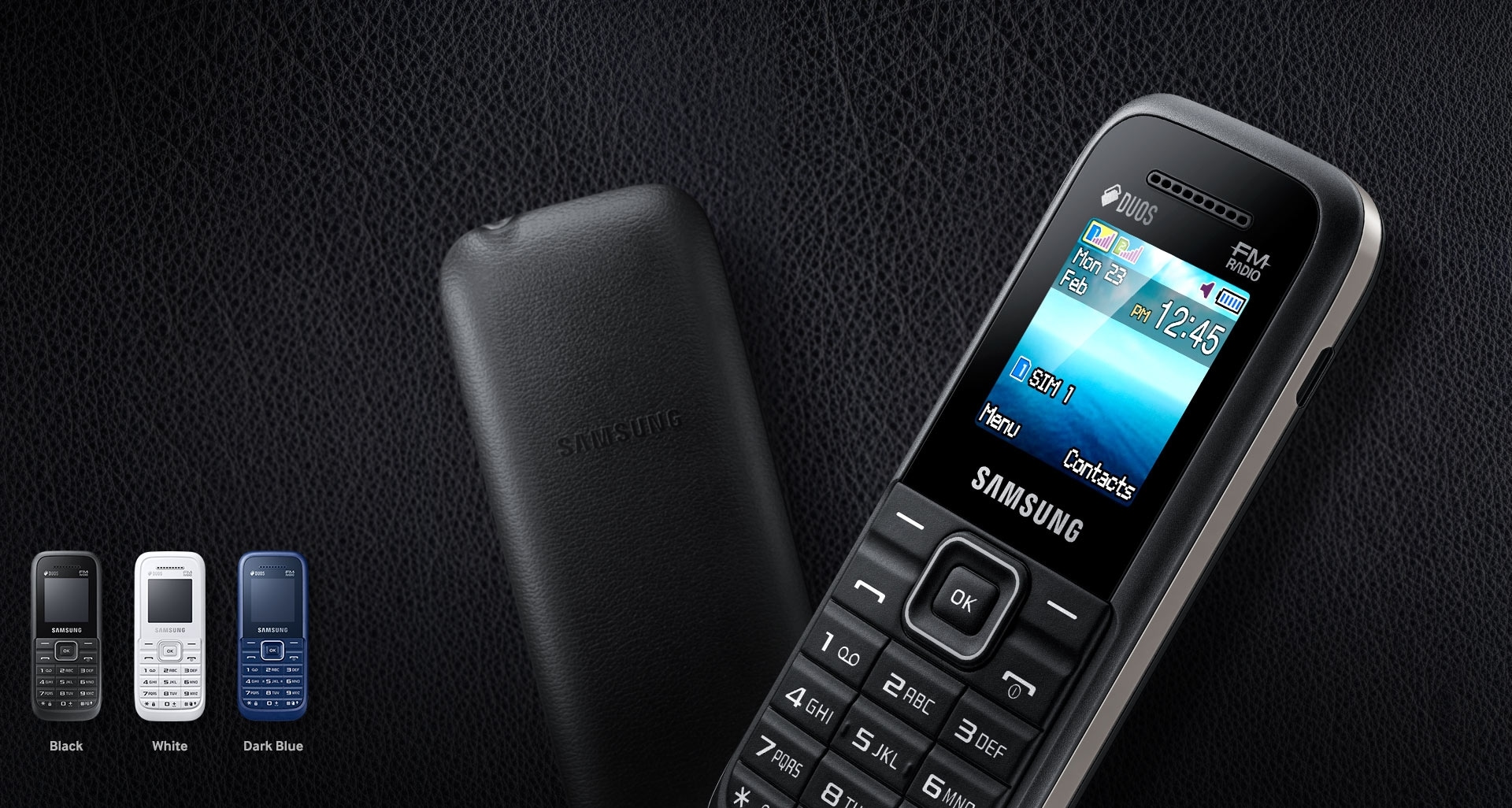 Samsung Guru FM Plus SM-B110E Keypad Phone