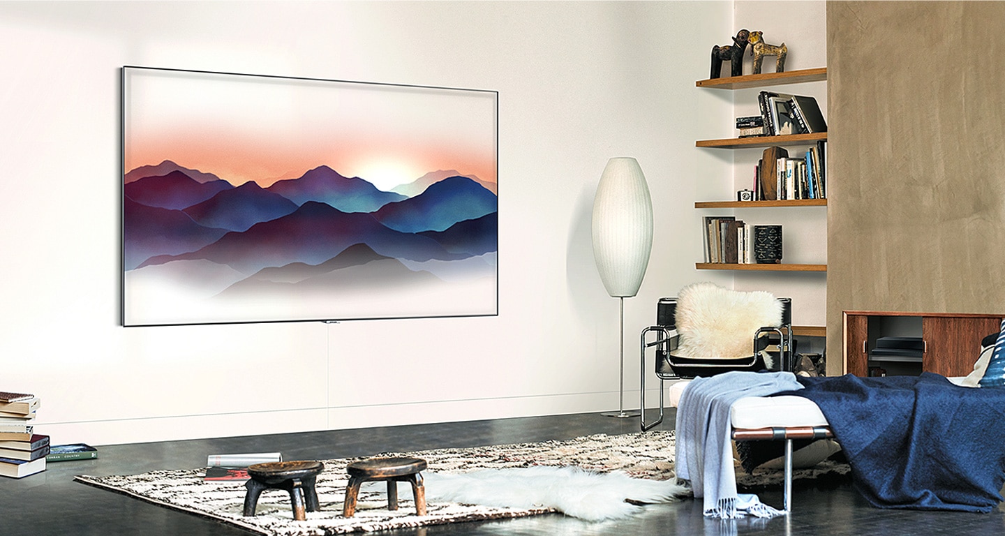 Samsung QLED TV QA55Q7FNAKXXL avec le nouveau mode ambiant