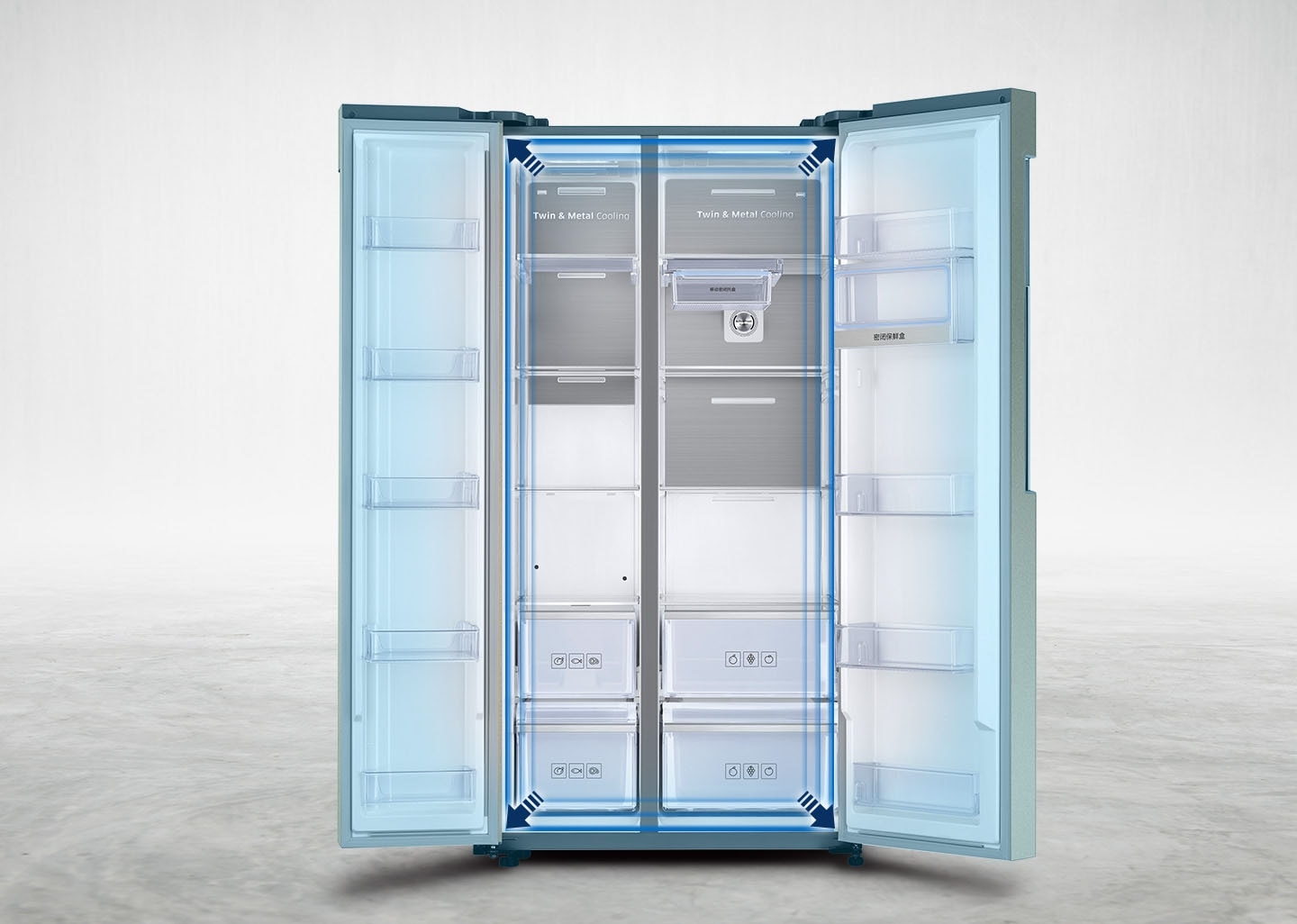 Refrigerators with high capacity