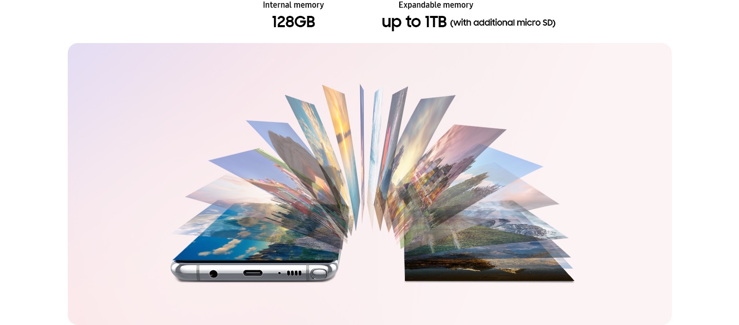 Samsung Galaxy Note10 Lite - Storage