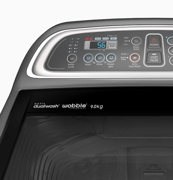 WA90J5730SS Top loading with Magic Dispenser, 9 Kg Samsung Bangladesh