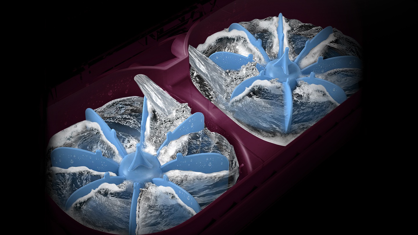 Dissolves detergent for Less residue*