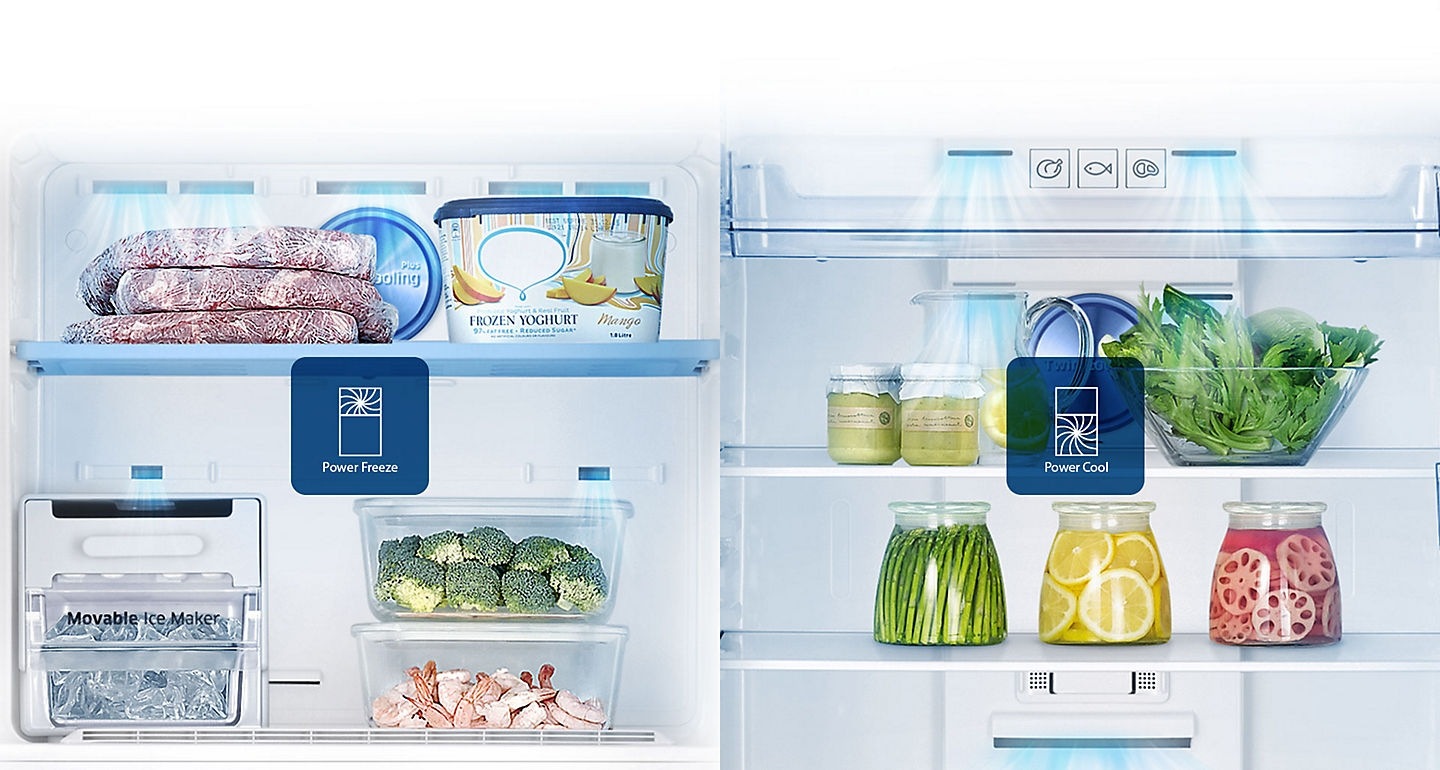 2 Door Fridge with Power Cool Feature