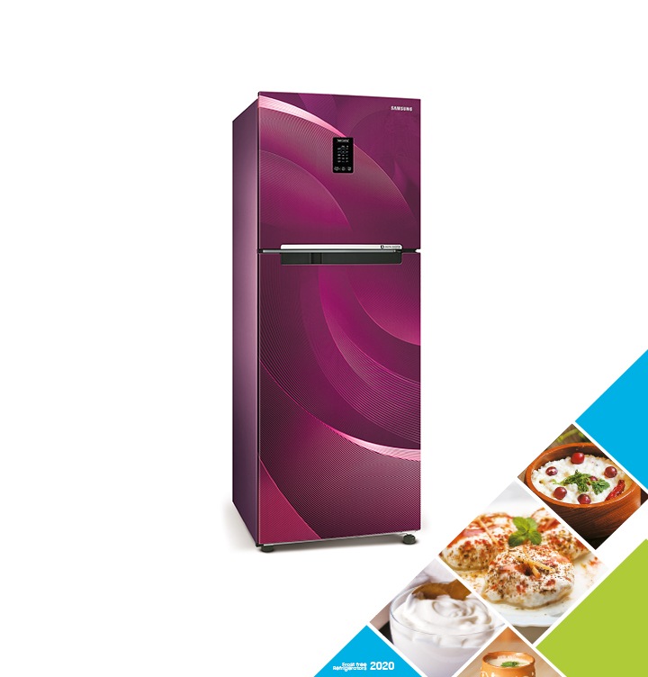 314L Curd Maestro Refrigerator (Wave Inox) Samsung India