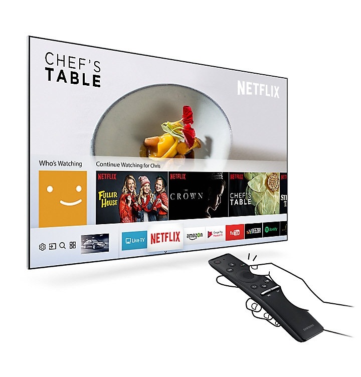 Smart Hub feature on Samsung UHD LED TV