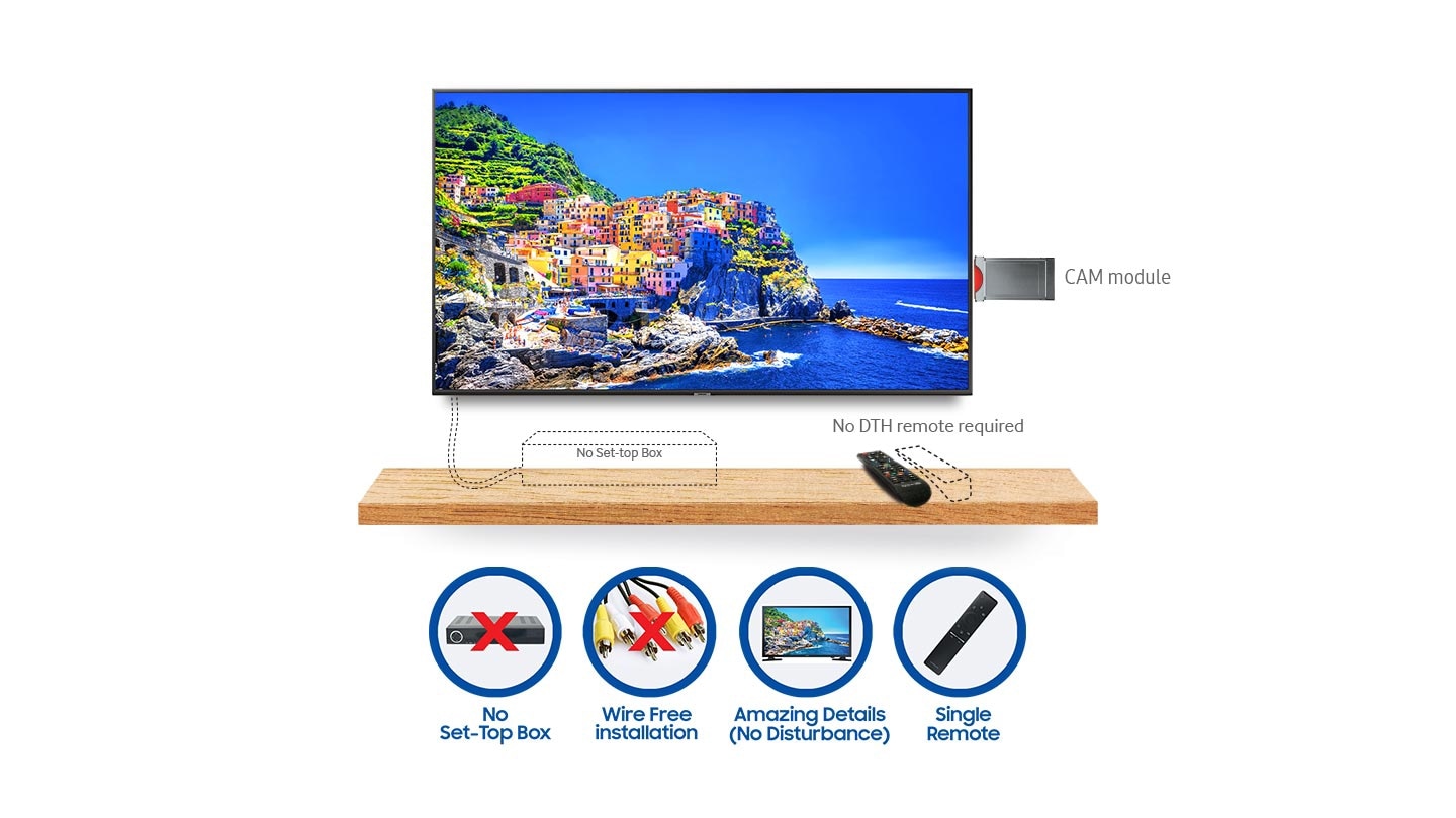 Samsung 43 Inch Smart 4K UHD TV No Set-up Box