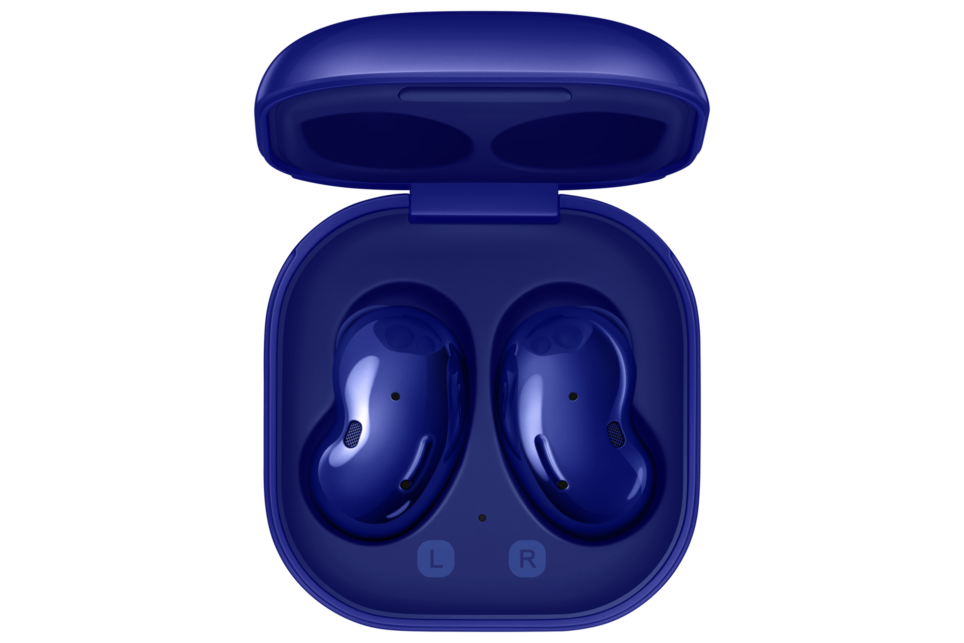 galaxy buds plus blue in ear