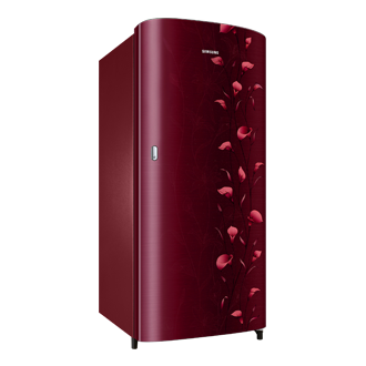 Red Top Freze Refrigerator l perspective red