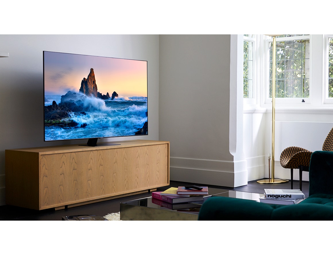 Телевизор qled цены. Телевизор Samsung QLED q80t. Samsung QLED q80t 75. Samsung qe50q80tauxru телевизор.