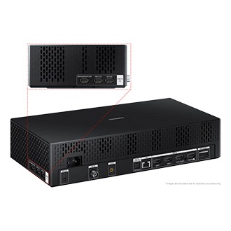 QLED "Q950TS"with Samsung one connect has USB 2.0, audio and HDMI jack ports