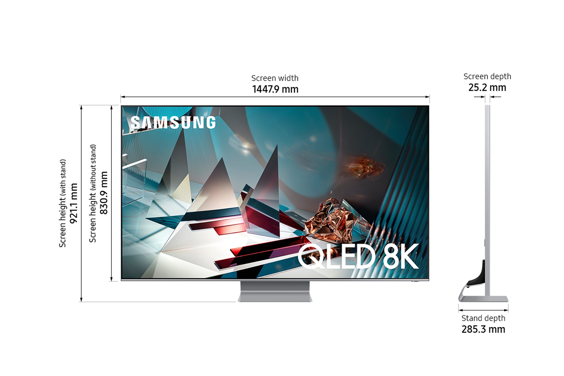 QA65Q800TAKXXL-dimension