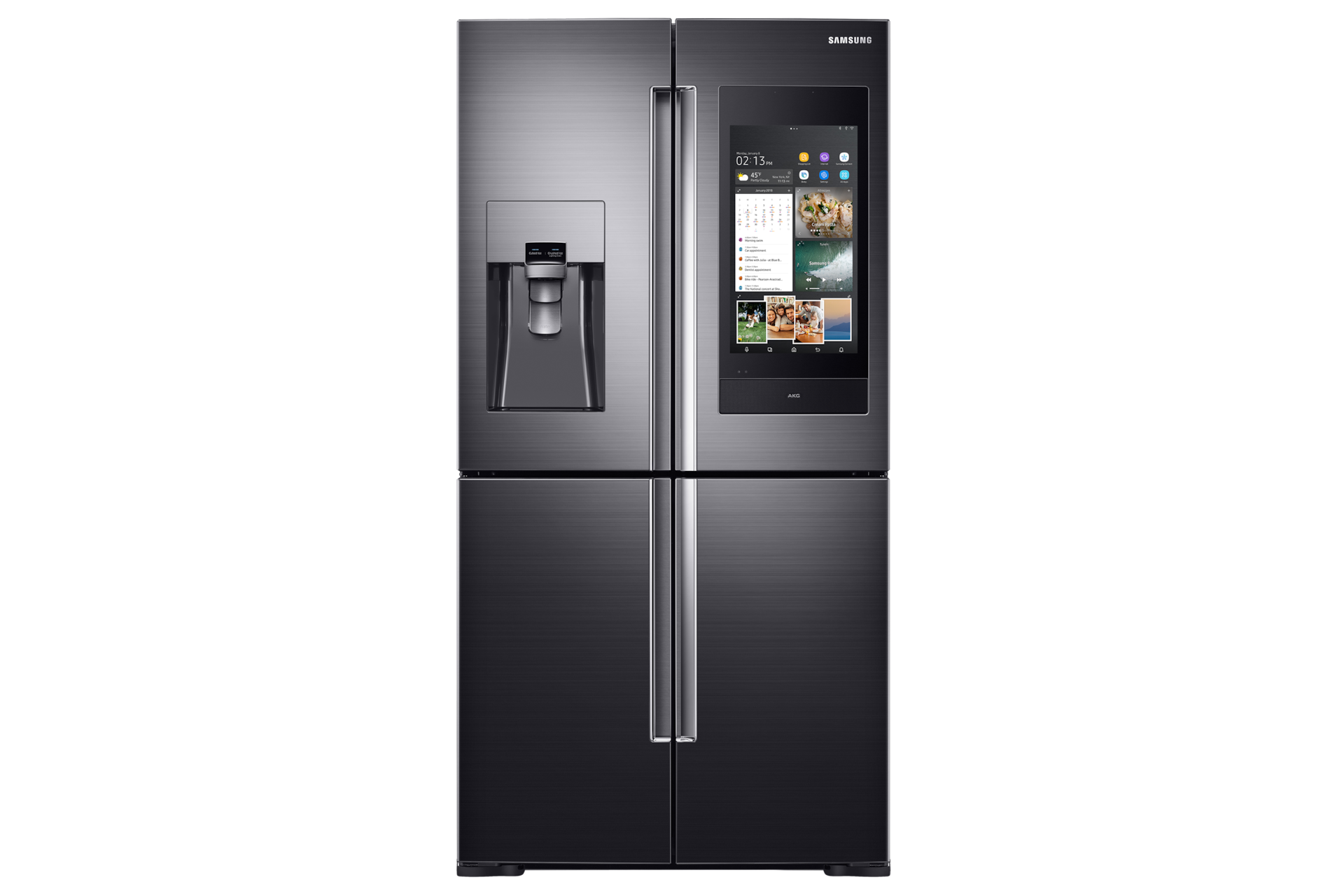 Family Hub 810l French Door Refrigerator Black Stainless Price Reviews Samsung India
