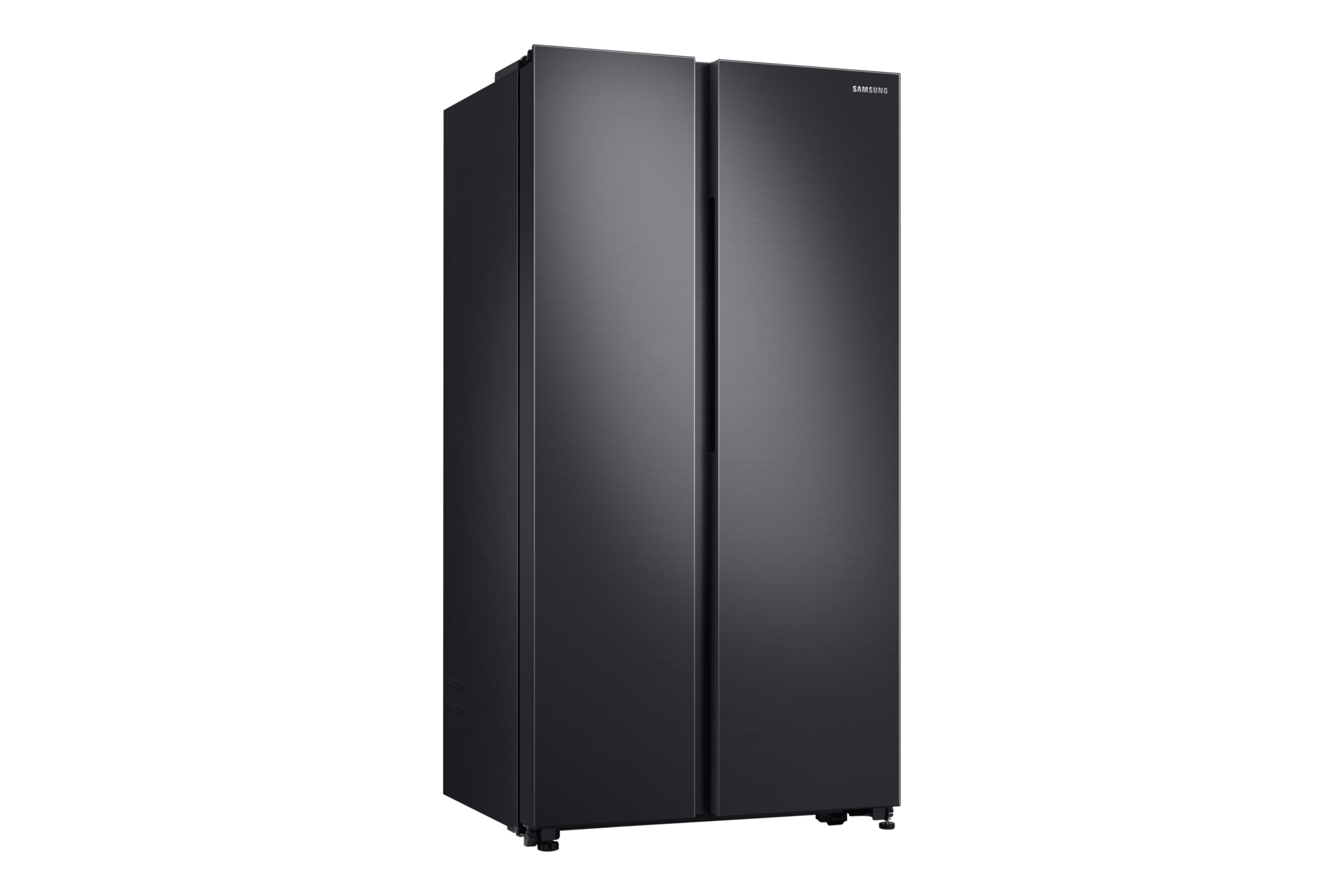 700l Side By Side Refrigerator With Spacemax Black Matt Samsung India