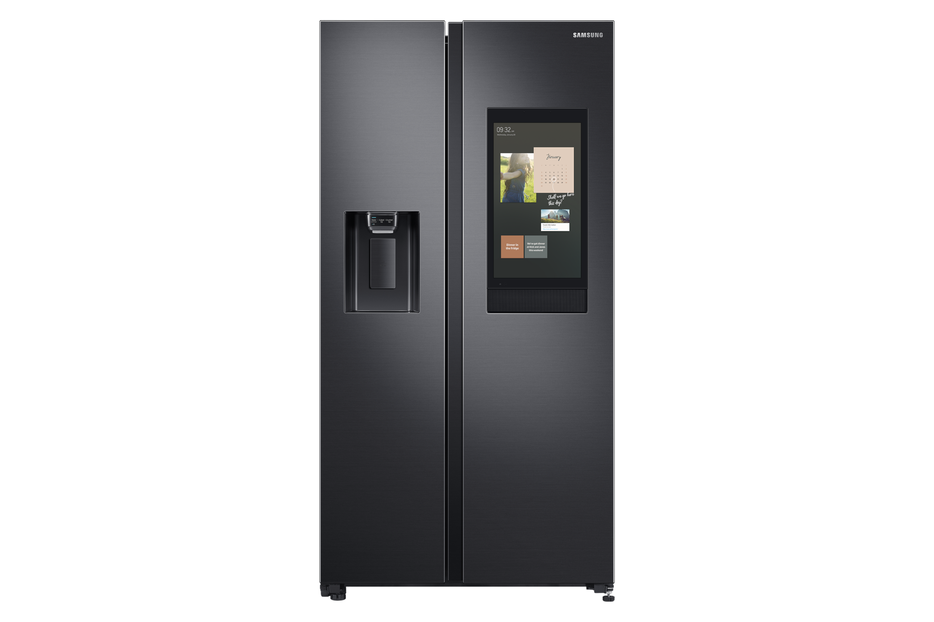 lg refrigerator with family hub