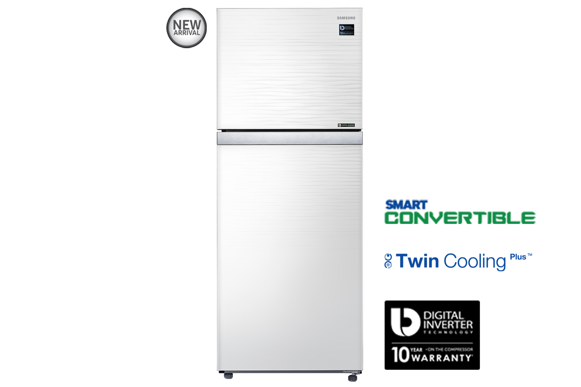 RT39K50681J Top Mount Freezer with Digital Inverter 394 L | Samsung ...