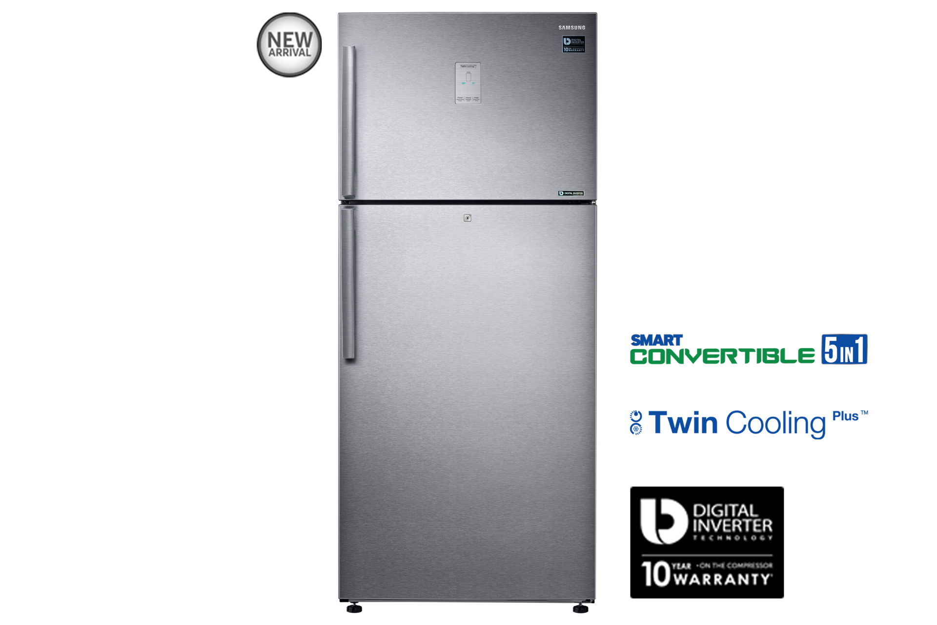 Rt56k6378sl Top Mount Freezer With Digital Inverter 551 L