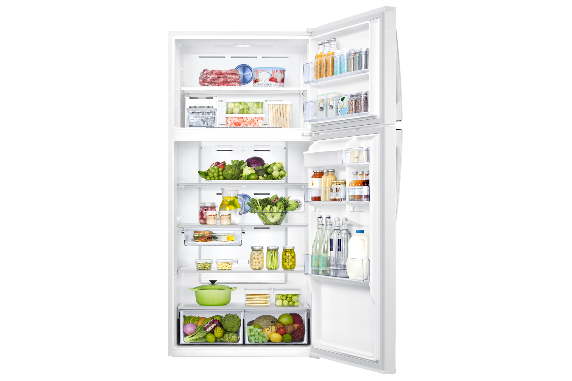 Front Open With Food White