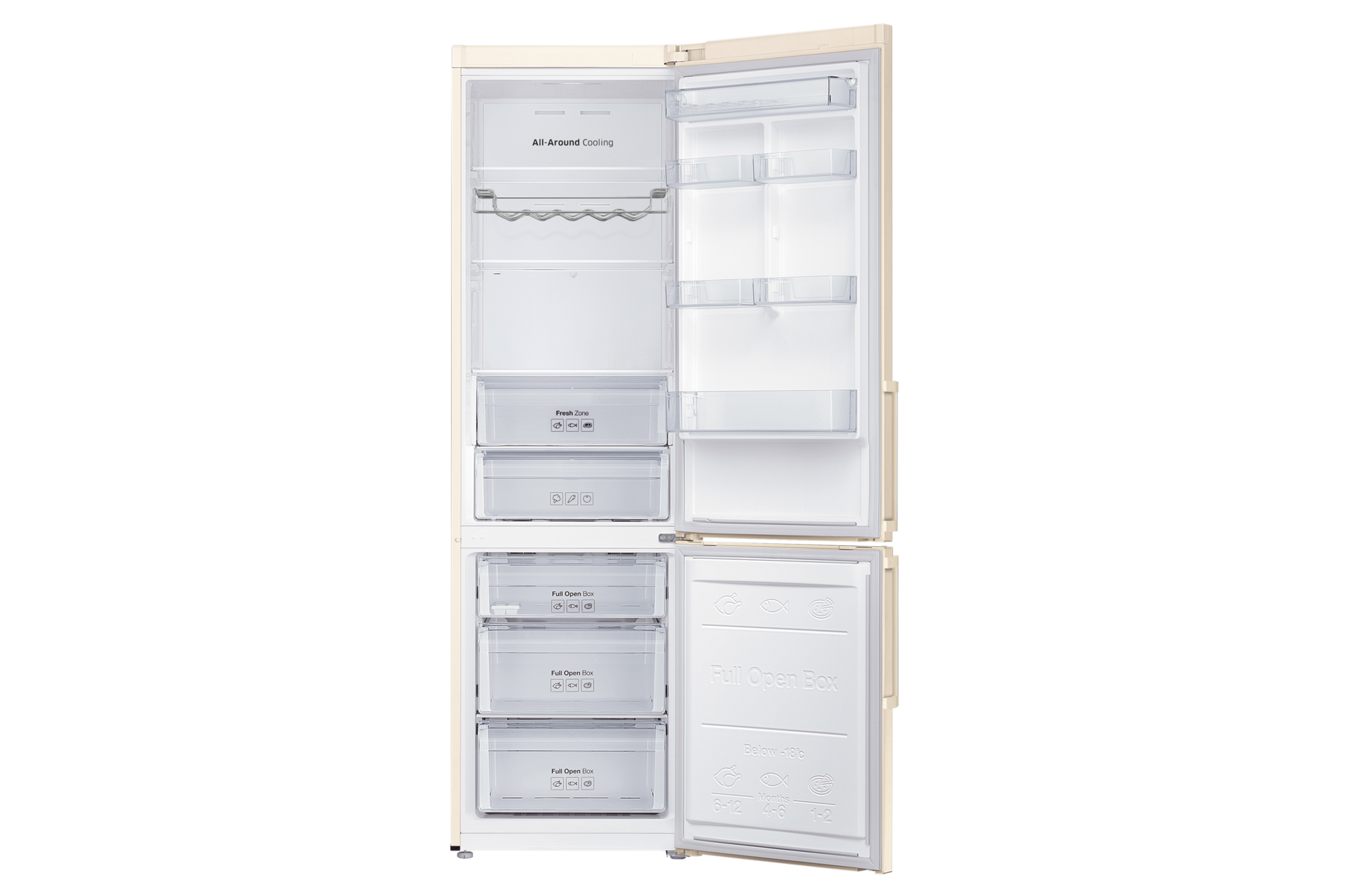 Vista Frontale Aperta Bianco