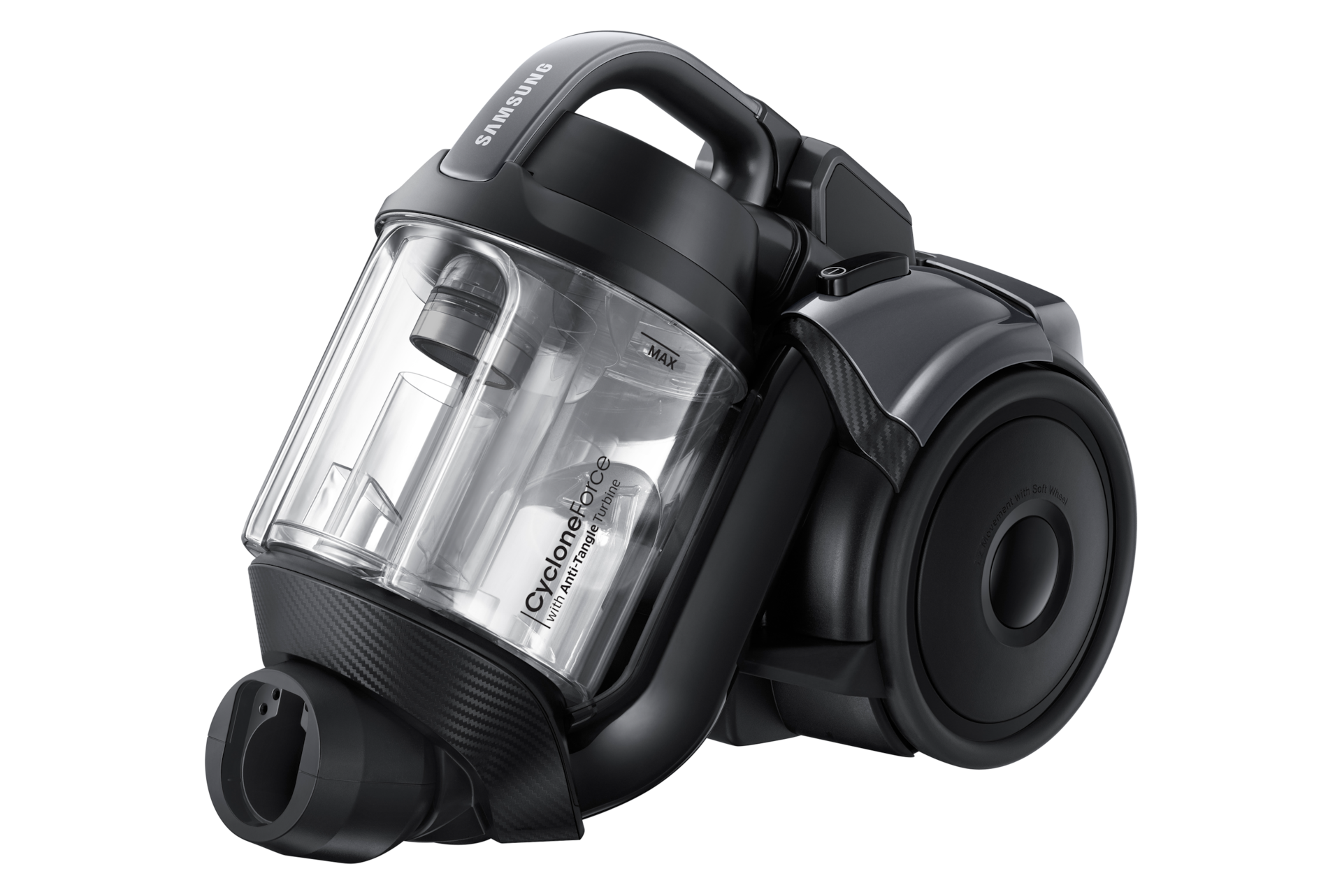 Aspirapolvere Vc5100 Senza Sacco Cycloneforce E Turbina Antigroviglio 2 W Black Samsung It