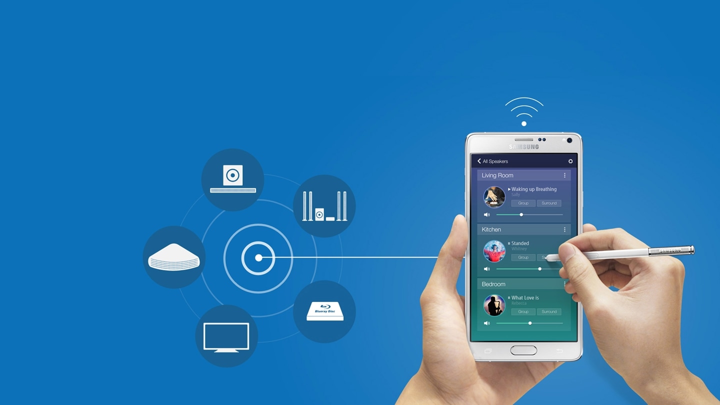 Riproduci la tua musica su vari dispositivi audio con Multiroom Link