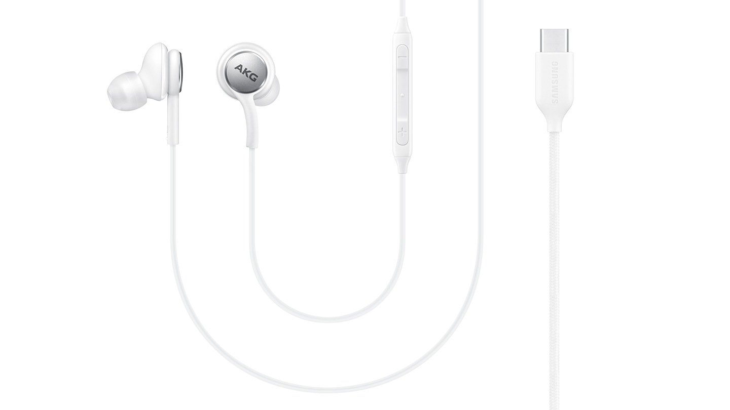 Samsung AKG earphones with type C connector, white