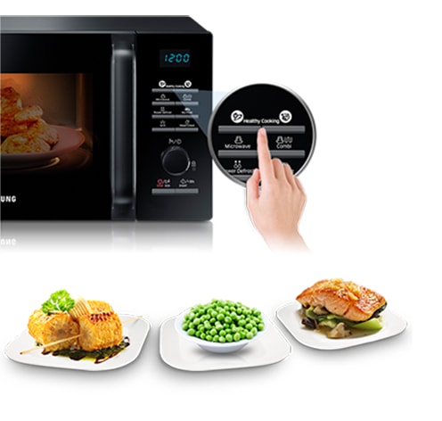 FORNO MICROONDE SAMSUNG MG23H3115NK 23 L GRILL 800 W PULIZIA A VAPORE  DISPLAY LED LIBERA INSTALLAZIONE REFURBISHED NERO