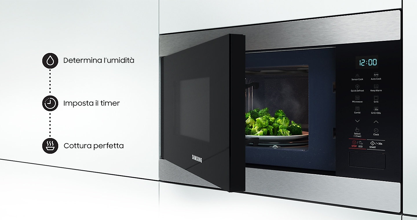 SAMSUNG MG22M8074AT Forno microonde incasso cm. 60 - nero - OUTLET