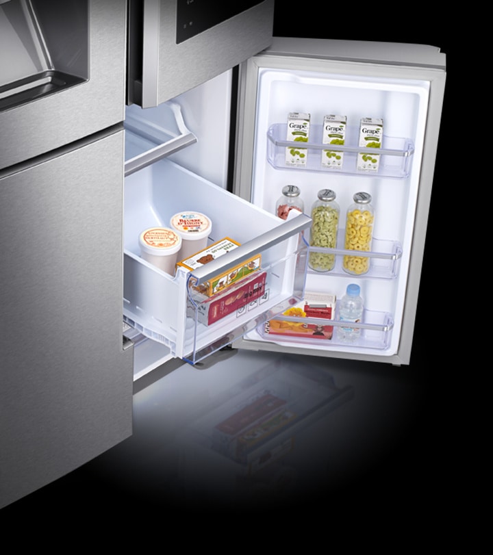 Test Samsung Family Hub RF56M9540SR : le réfrigérateur américain connecté,  social et attrayant - Les Numériques