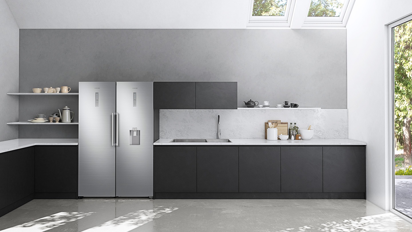 Flat Design che si armonizza perfettamente con lo stile della cucina