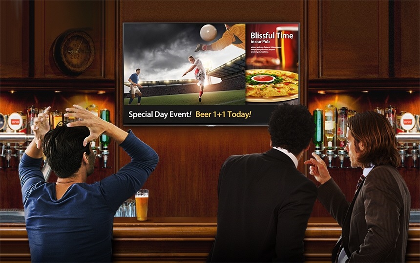 La combinazione perfetta tra un TV e una soluzione di digital signage, pensata per la tua attività
