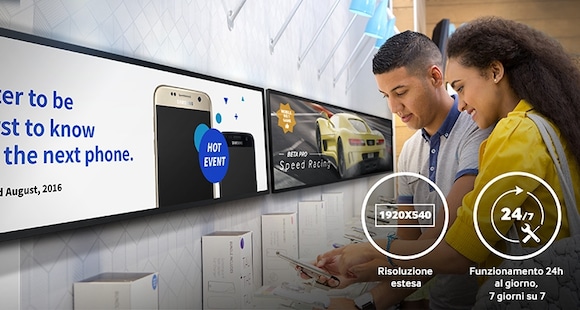 Ottimizza spazi e contenuti con le soluzioni Samsung SMART Signage