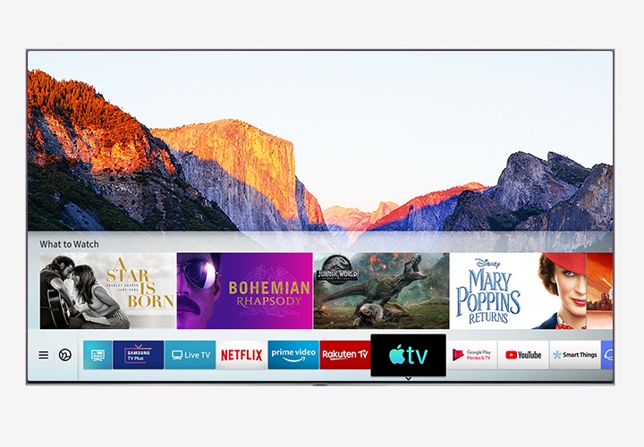 Apple TV app sui tv qled samsung