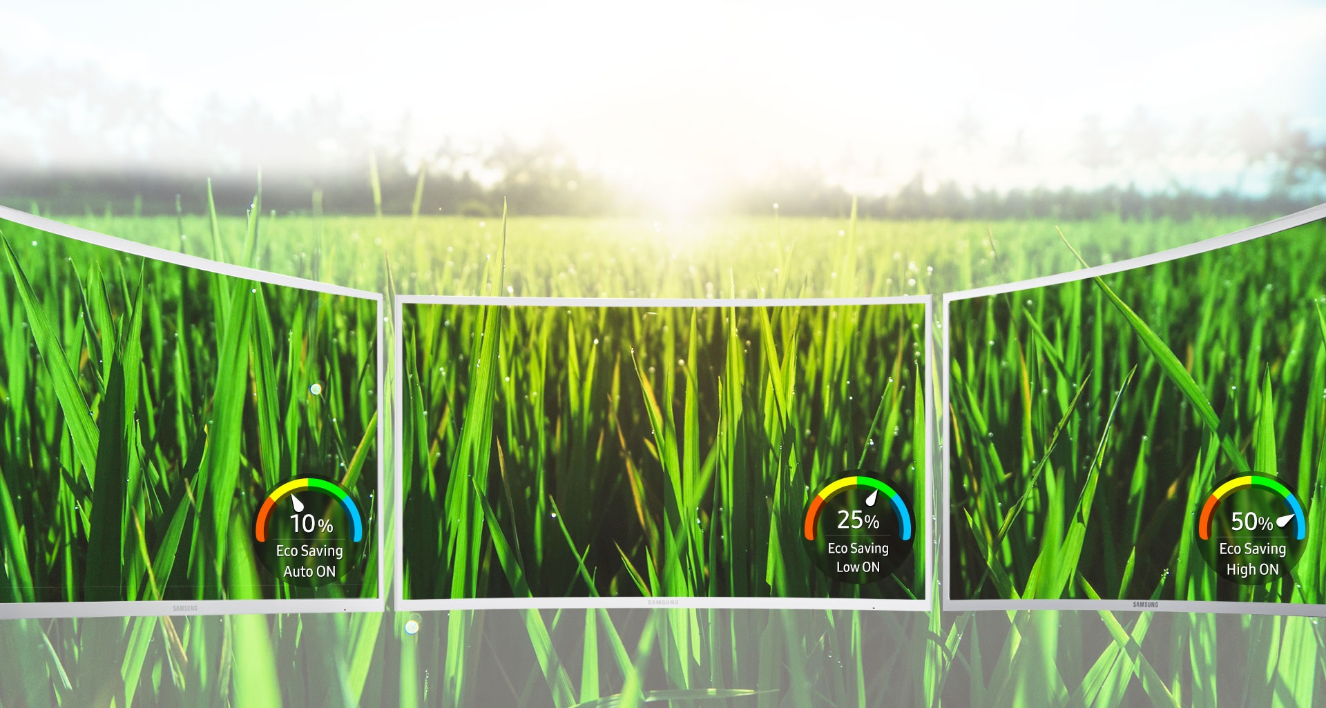 La tecnologia Samsung Eco-saving consente di ridurre i consumi e limitare l'impatto ambientale