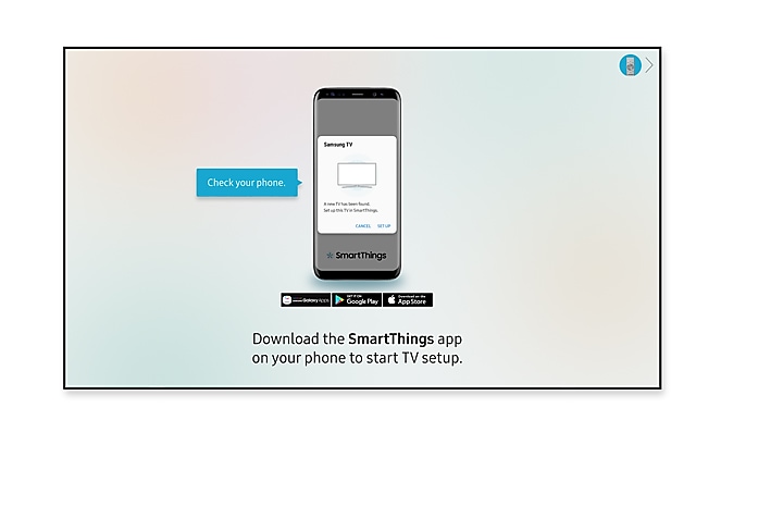 app smart things mostrata sullo schermo di uno smartphone Samsung