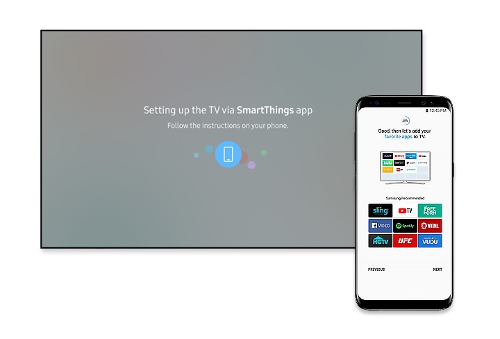 Smartphone collegato al Samsung account