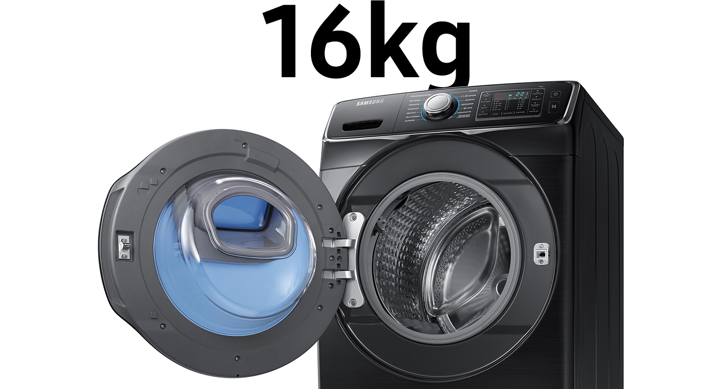 lavatrice con grande capacità di carico, fino a 16 kg