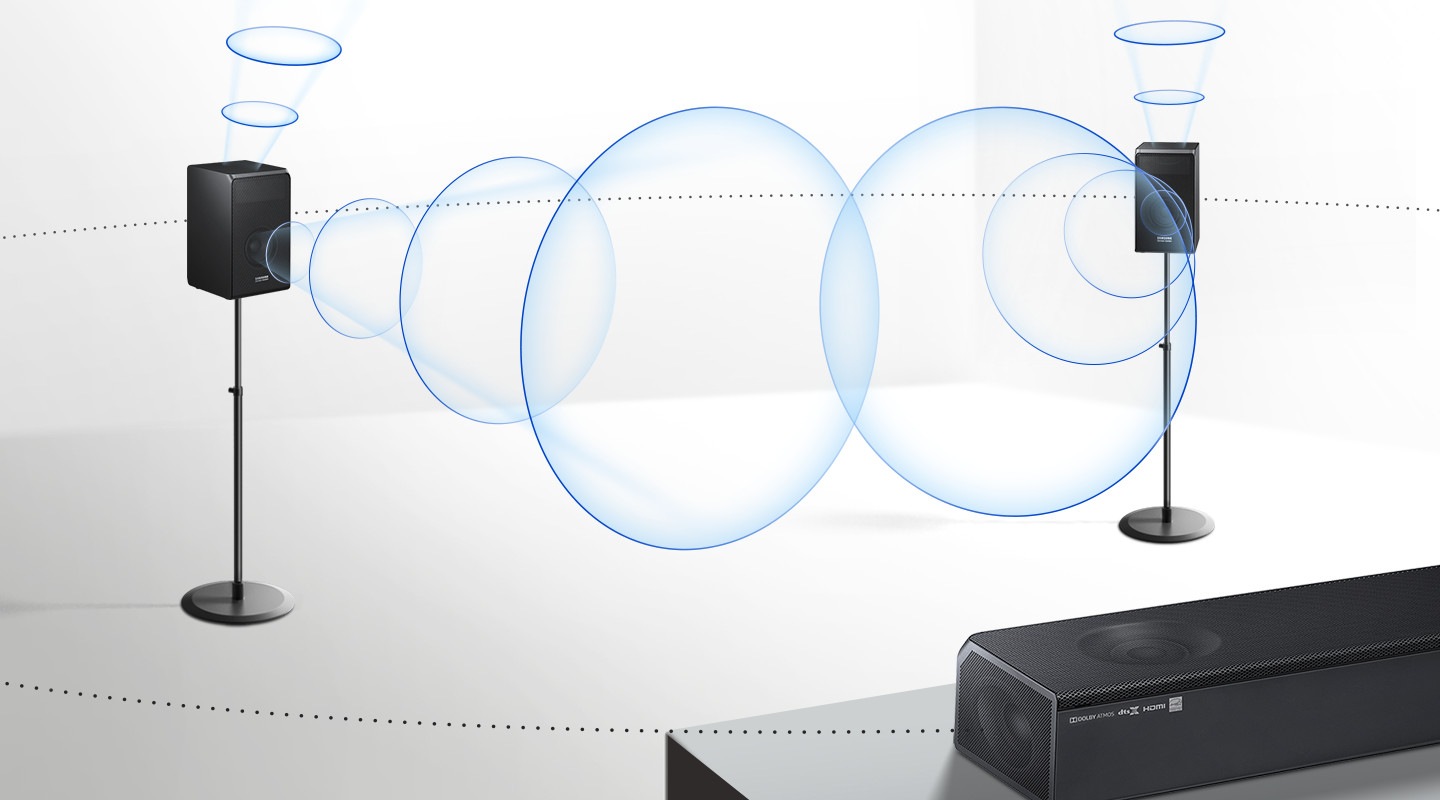 Wireless Up-firing Rear Speaker Kit 