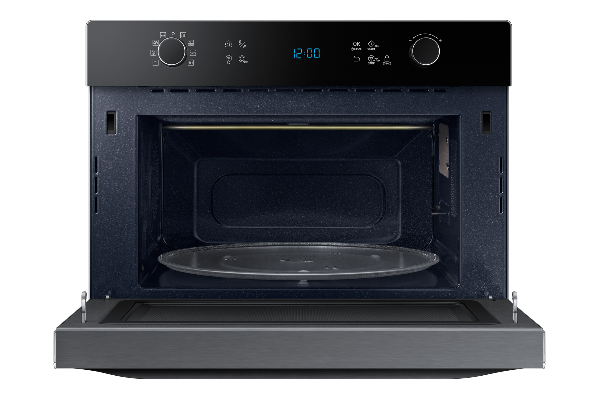 Vista Frontale Aperta Argento