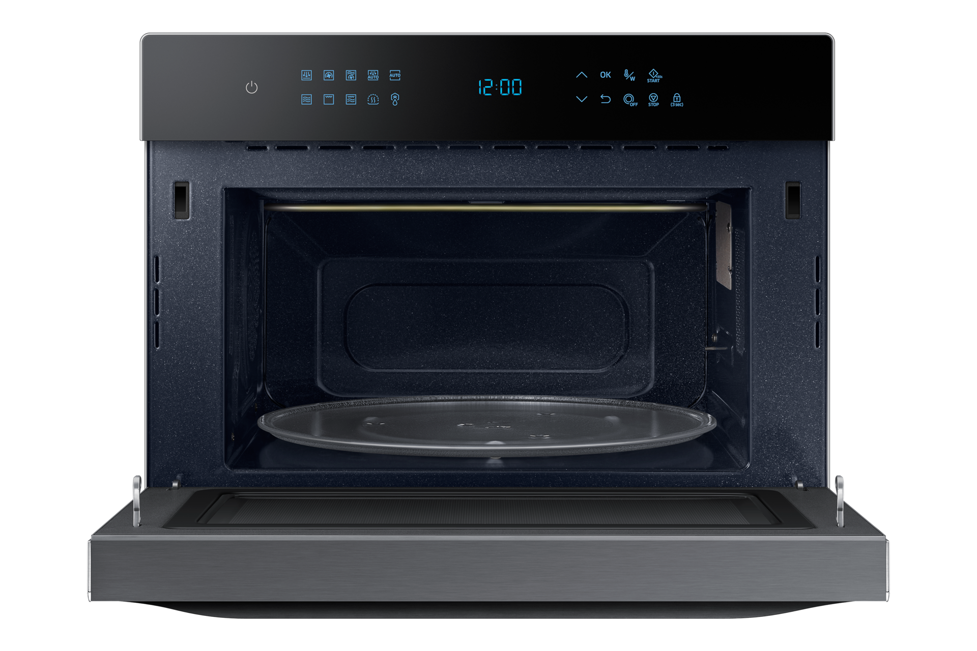 Vista Frontale Aperta Argento