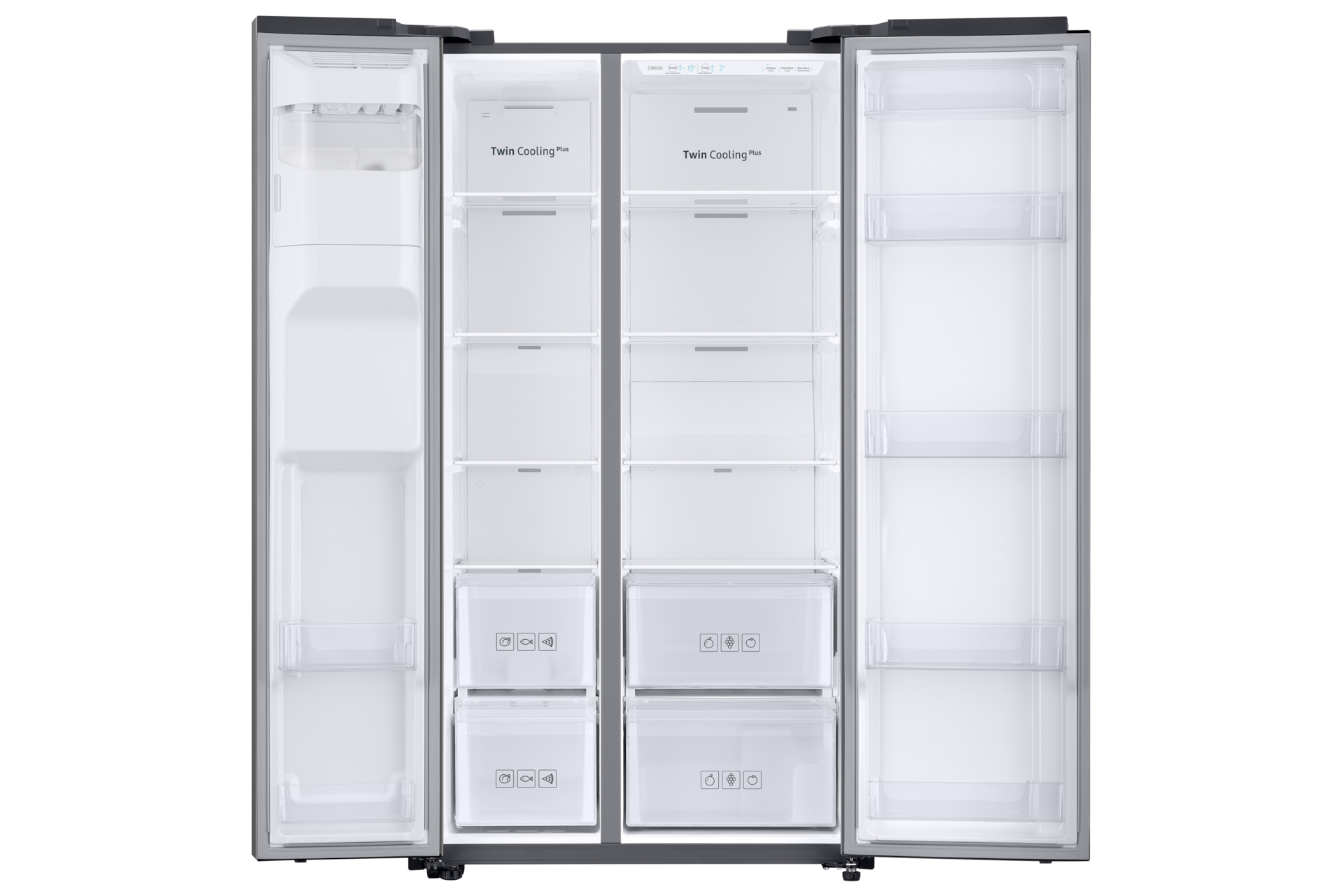 front-open titanum silver