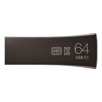 CHIAVETTA USB 64 GB BAR PLUS - TITAN GRAY INTERFACCIA: USB 3.1 GEN 1  CONNETTORE: A STANDARD su