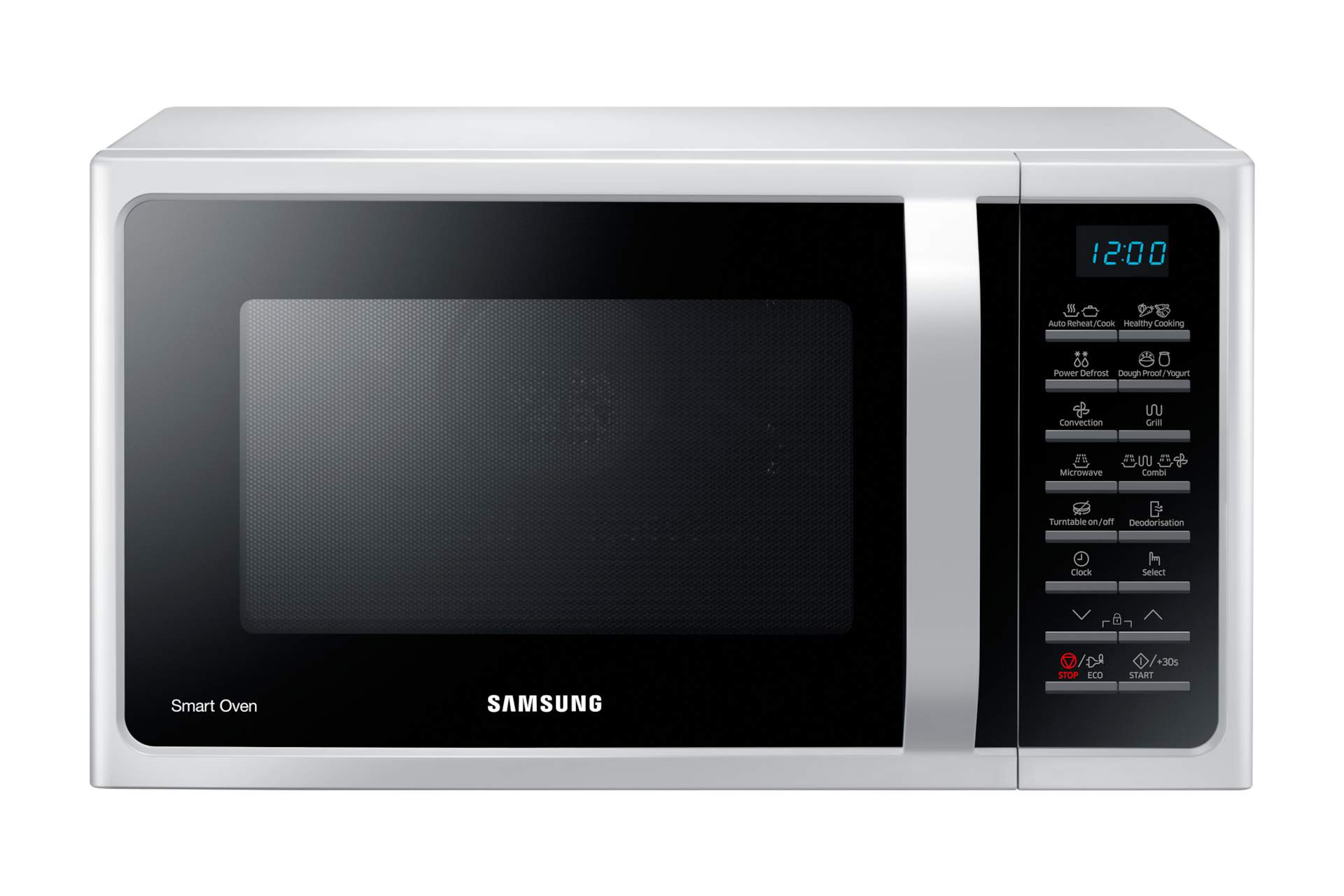 Samsung mc28h5015as forno a microonde + grill + ventilato 28 lt.