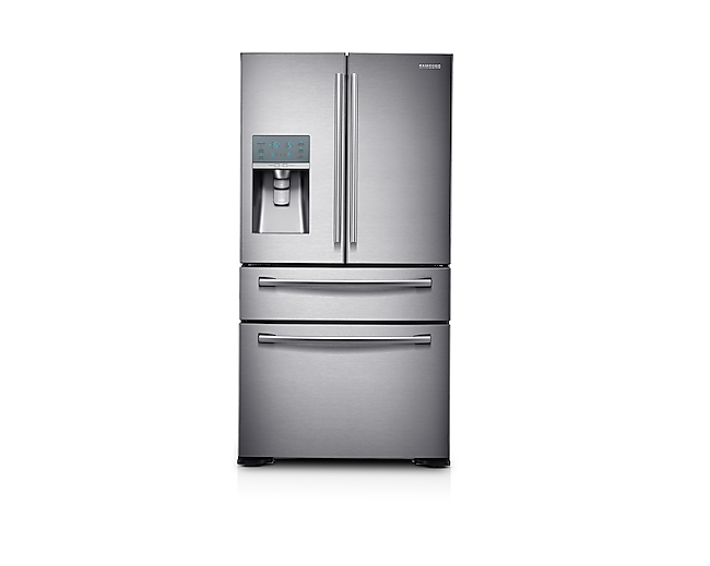 Холодильник Samsung RF24FSEDBSR Вид спереди Серебристый