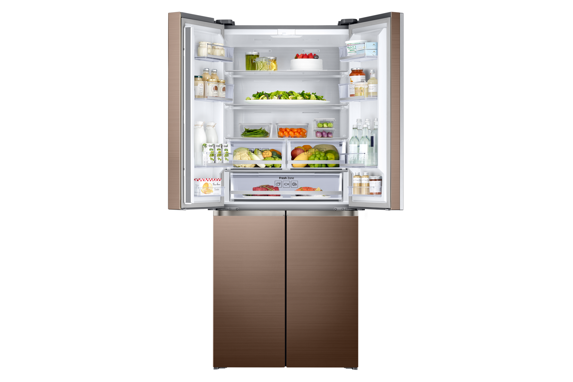 front-top-open-with-food brown