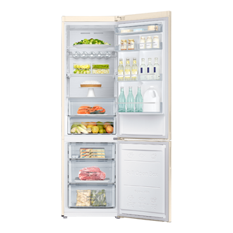 front-open-with-food Beige Wood