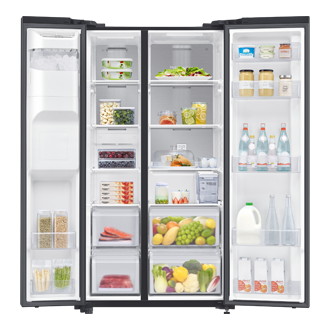 front-open-with-food black