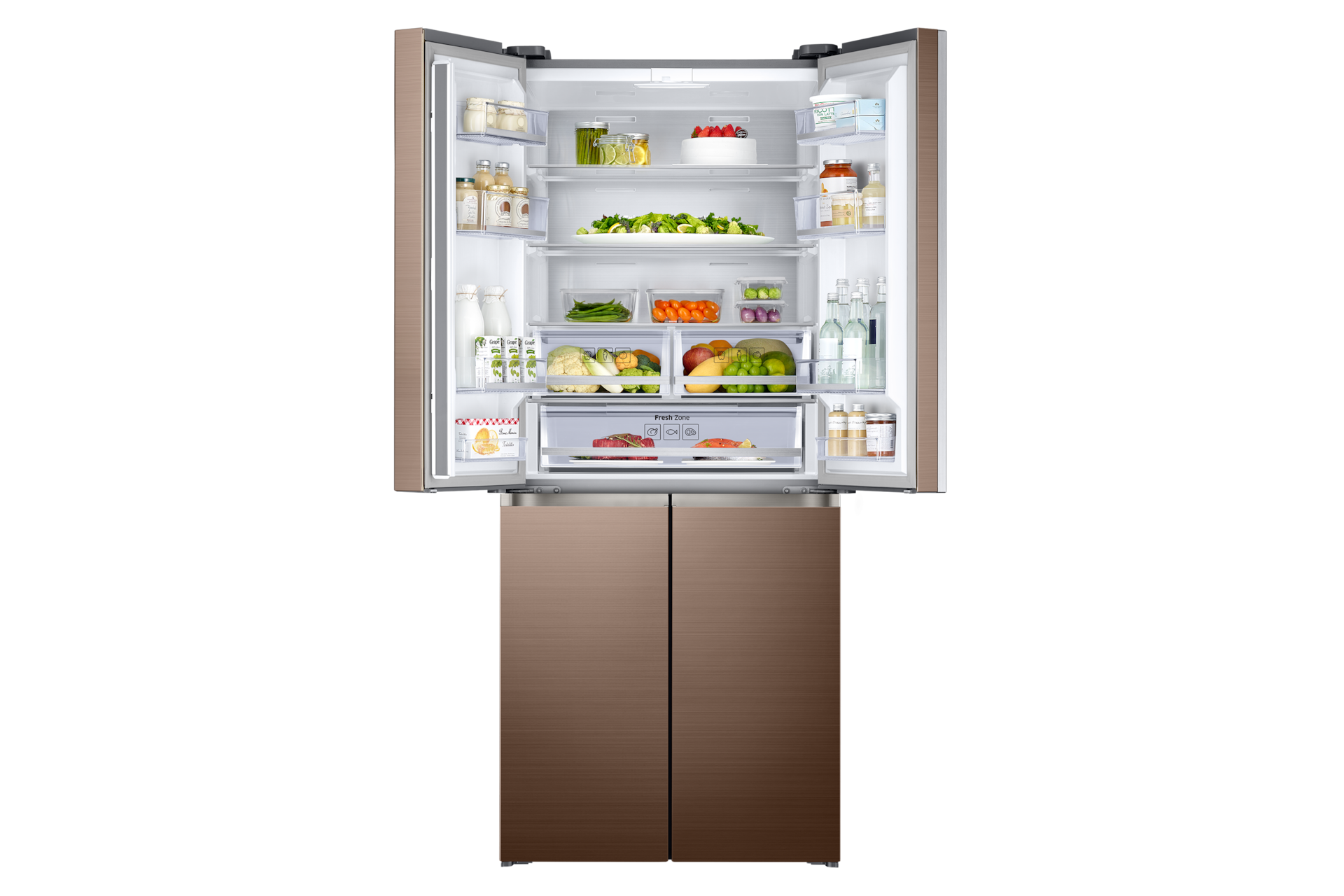 front-top-open-with-food brown