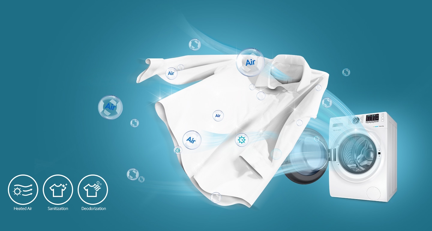 Технология Air Wash (очистка одежды + удаление неприятного запаха)