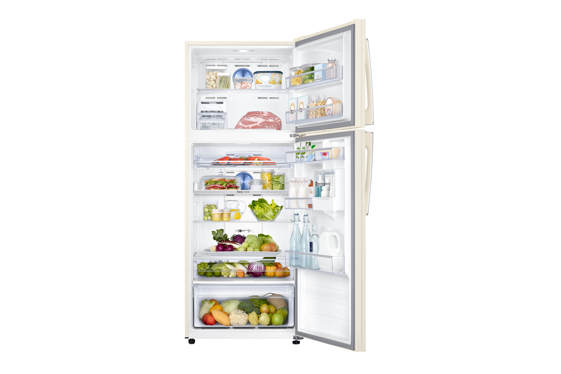 Front Open With Food Ivory White