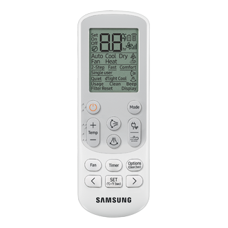 Aire acondicionado Samsung AR09NVFXBWKNXL 9,000 BTU/h - Control remoto
